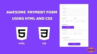 Awesome Payment Form using HTML and CSS (With Code)