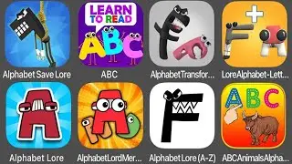 Alphabet Game A Z ,Alphabet Coloring,Alphabet Save Lore , Alphabet Lore, Number Lore