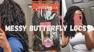 Messy Butterfly Locs| Crochet Method| LovaTress