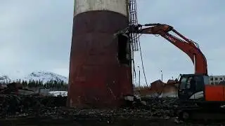 Демонтаж трубы 80 метров, Кировск