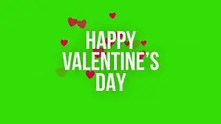 Greenscreen various kinds of Heart Love element motion 