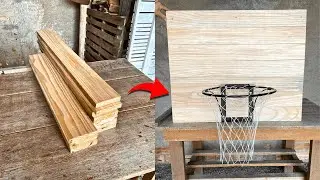 Como fazer uma tabela de basquete de madeira?