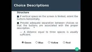 m53 selection controls   Radio Buttons