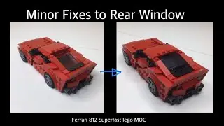 Lego Ferrari 812 Superfast Rear Window Changes
