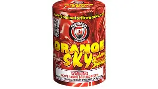 ORANGE SKY 10 SHOT - DOMINATOR FIREWORKS - DM2025