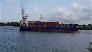 A ship near Mama Ngina drive