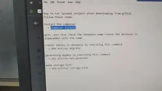 Laravel (Part 26) How to run laravel project after downloading from github