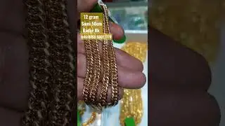 Kalung Hollow dobel semi 12 gram kadar muda /8 karat  #perhiasanupdate #kalungemas #shorts