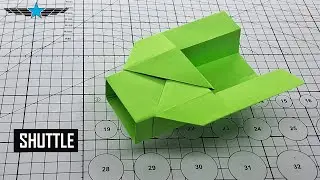 ORIGAMI SHUTTLE PLANE – Easy Paper Spaceship That Flies Great!