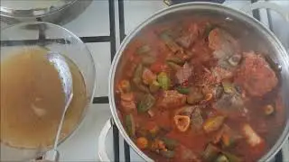 شلەی بامێ / مرق البامیة