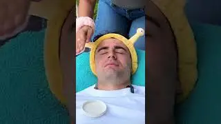 SKINCARE sur ALEX 😂😂 (il a détesté) #couple #humour #blague #skincare #shorts