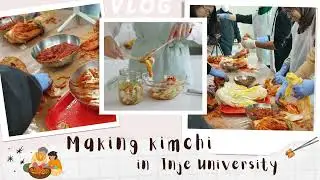 Making kimchi at Inje University #southkorea #inje #gks #인제대학교