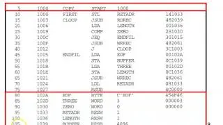 Object Program Format - SIC Assembler