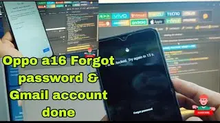 Oppo a16 Forgot password & Gmail Account