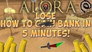 Alora RSPS: How to lose bank in 5 minutes! + Giveaway!