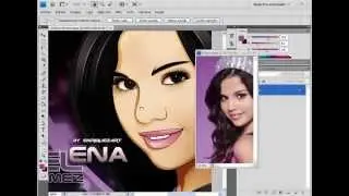 Selena Gomez - Vector ART Photoshop