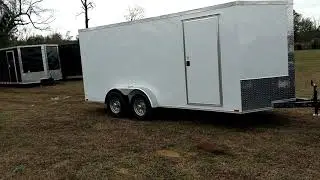 7x16 enclosed 5200lb axle upgrade!