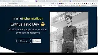 Build an Awesome Portfolio website using React JS | Part - 2 | Hero Section