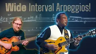 WIDE INTERVAL George Benson Arpeggio Idea! Fits ANY Arpeggio! Quick Licks #1 | Jazz Guitar Lesson