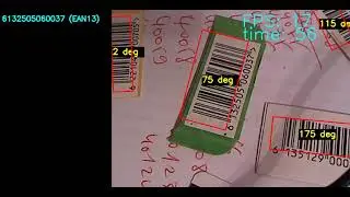 Real time 1D barcode detection (using image gradient) and decoding using pyzebar.