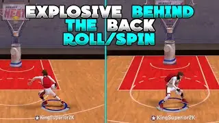 NBA 2K20 EXPLOSIVE BEHIND THE BACK ROLL/SPIN STEEZO DRIBBLE MOVE HOW TO DRIBBLE TUTORIAL
