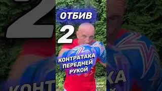 Отбив сильной рукой - хук в бороду. Бокс. 