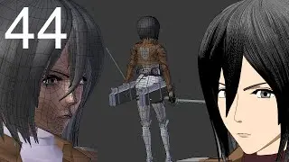 44. attack on titan Fan art. 3D model Mikasa Ackerman