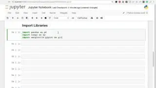 Data Analysis with Pandas and Python - 01 15 - Import Libraries into Jupyter Notebook
