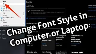 How To Change Font Style in Window in 2023 || How to change the Windows system font