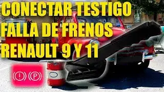 Identificar y conectar testigo falla de frenos Renault 9 y 11