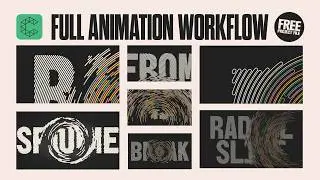 Radial Slice Kinetic Type | Cavalry Animation Workflow