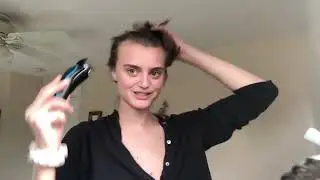 She shaved her head during quarantine