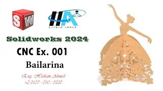 CNC Exercise using Solidworks 2024 & Autocad 2024 || Eng: Hesham Ahmed