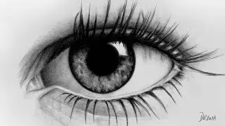 Eye Drawing Speed Video Clip