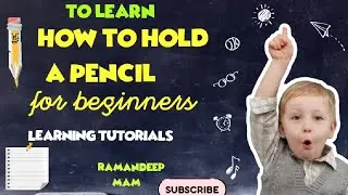 how to teach holding a pencil for preschool  #kids #beginner