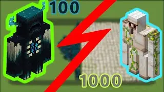100 wardens vs 1000 iron golems