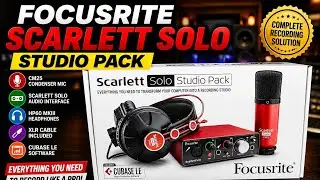 focusrite Scarlett solo studio pack | scarlett solo studio Bundle