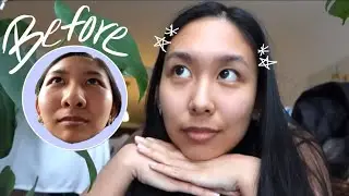 how facial massages made my face slimmer (gua sha with hands)
