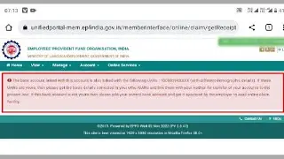 The Bank Account is Add Your correct Bank account and get it Approved by avail online claim facility