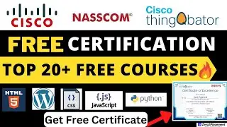 Cisco & NASSCOM Certification Courses| Top 20+ Free Skill Certification Courses | CiscothingQbator |