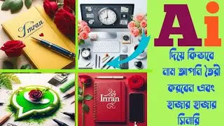 AI দিয়ে ভাইরাল নাম ডিজাইন এবং হাজার হাজার সিনারি / Name Design With Ai
