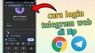 Cara Login Telegram Web Lewat HP