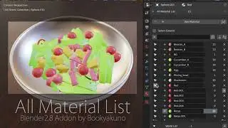 Blender Addon : All Material List [Blender2.8 ver1.1]