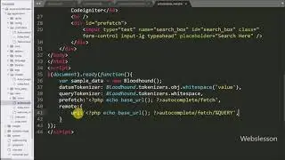 Autocomplete in Codeigniter using Typeahead