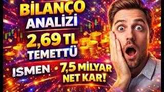 ISMEN Bilanço Analizi | 2.69 TL Temettü ve Finansallar