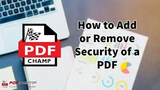 How to Add/Remove Password of a PDF File