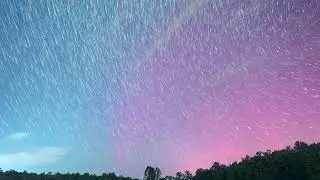 Perseid Meteor Shower 2024 with Northern Lights STAR TRAILS