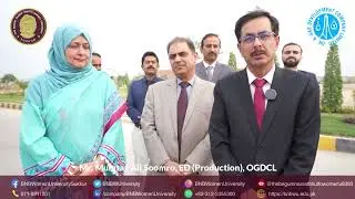 Mr. Mumtaz Ali Soomro, ED (Production) at OGDCL, paid a visit to BNBWU Sukkur