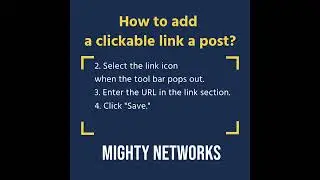 How to add a clickable link/hyperlink in a post ‑ Mighty Networks