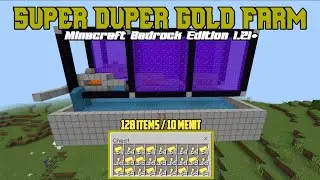 SUPER DUPER GOLD FARM ! | MINECRAFT BEDROCK EDITION 1.21 +